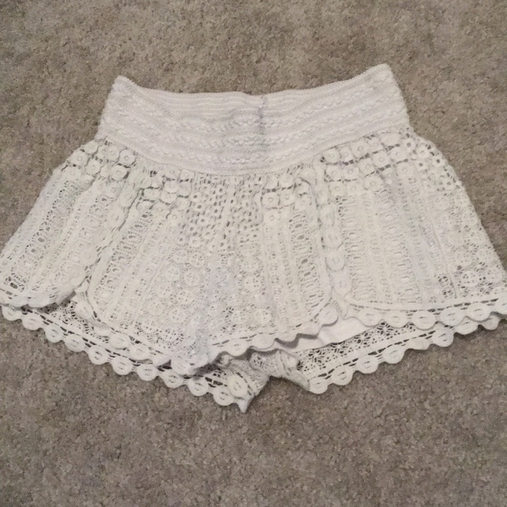 Lace Crochet Shorts